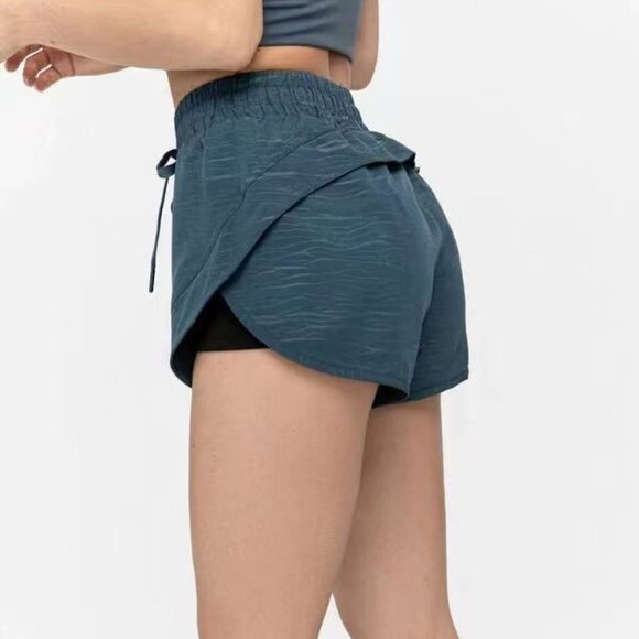 J.ING Core Blue Running Shorts Blue - Picture 4 of 5